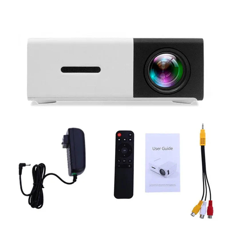 "Mini Projector β 1080P Full HD Support, Portable LED Projector, 4K Video Playback, Multiple Connectivity Options "